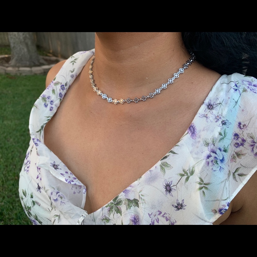 Titanium choker necklace
